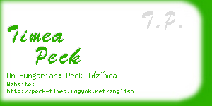 timea peck business card